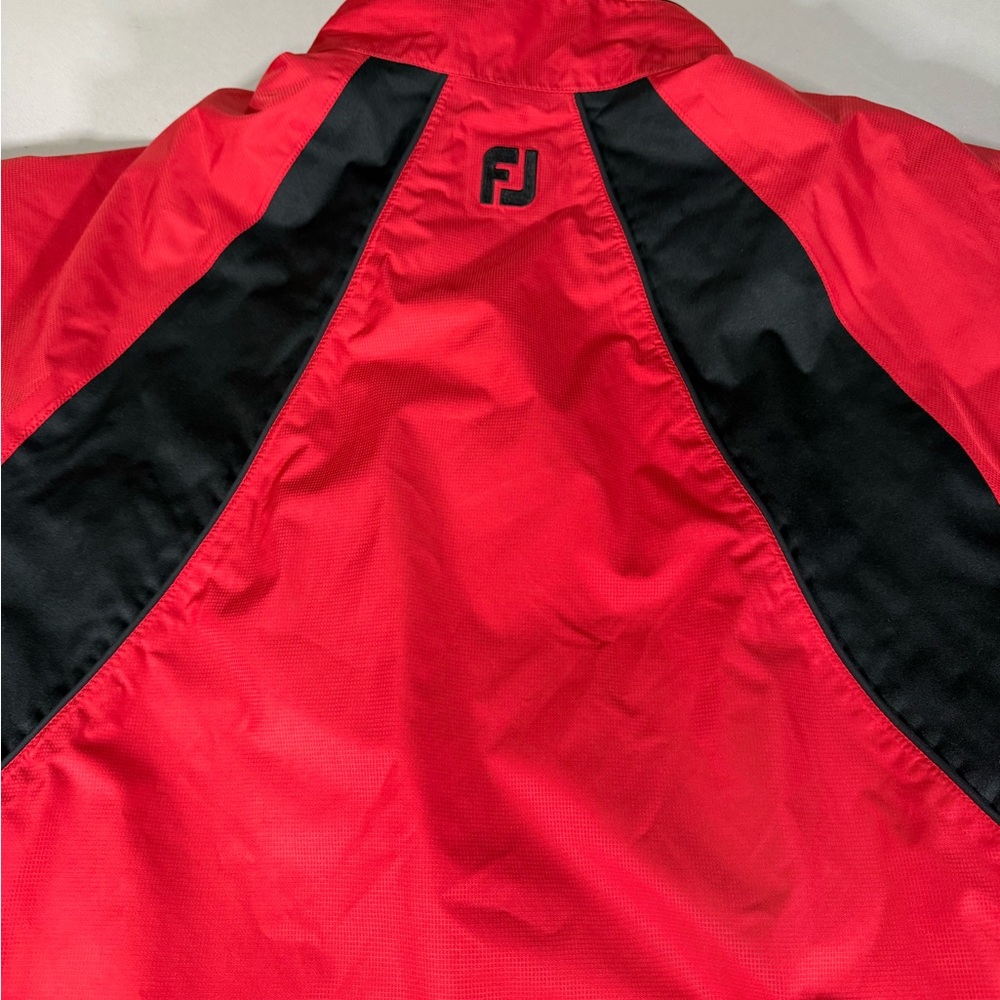 FootJoy DryJoys Golf Wind Jacket L‎ Red Short Sleeve - Picture 5 of 12